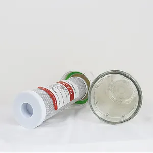 Alloggiamento del filtro trasparente da 10 pollici alloggiamento del filtro trasparente ad alta pressione del filtro dell'acqua utilizzato nel depuratore d'acqua commerciale