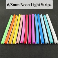 Tube flexible en silicone néon, étanche, vide, pour bande LED 6mm 8mm, fabrication de panneaux personnalisés DIY