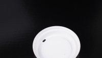 Couvercle mouché plat rond en plastique matériel blanc de picoseconde pour le stockage potable froid