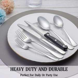 Wholesale Gold Plated Matte Flatware Bulk Spoons Forks and Knife Stainless Steel Gold Plated Silverware Cutlery <b>Set</b> <b>for</b> Wedding - Product Image 4