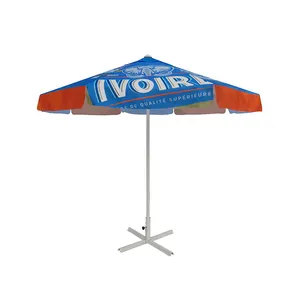 Aluminum Wooden Metal Advertising Cheap Beach Garden Outdoor Parasol 3m 4m Square Windproof