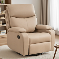 Directement de l'usine mode personnaliser PVC cuir décontracté rehausseur chaise berçante canapé simple fauteuil de canapé inclinable