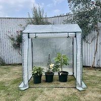 Tente de culture de plantes en PVC/PE robuste serre de jardin avec cadre en acier épaissi pour cultiver des semis serre de jardin