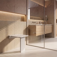 Siège de douche mural pliable pour personnes âgées, solution de sécurité domestique populaire