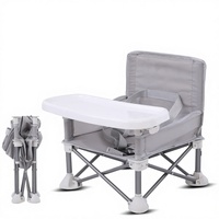 Chaise haute pour bébé pliable, portable, pour l'extérieur et l'intérieur, réglable, légère, pour les enfants de 3 mois et plus