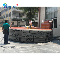 Taureau mécanique commercial Rodeo, machine de taureau-taureau gonflable avec matelas d'arène