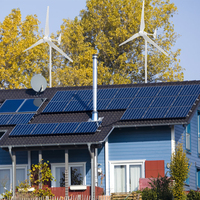 Éolienne domestique complète système solaire éolienne verticale 4kw prix d'usine