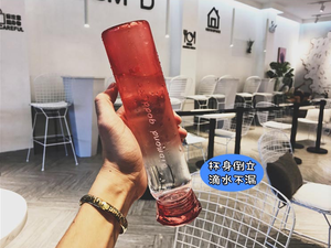 Nuovo <span class=keywords><strong>400</strong></span> <span class=keywords><strong>ml</strong></span> creativo gradiente di colore bottiglia di acqua di vetro con coperchio a forma di diamante caldo di vendita prezzo di fabbrica - Product Image 5