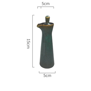 Vente en gros d'ustensiles de cuisine en céramique OEM Terrace Céramique Oil & Vinegar Cruet 4oz Distributeur d'huile en céramique - Product Image 2