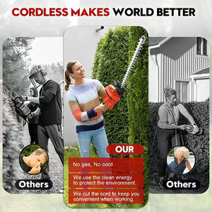 Outil <span class=keywords><strong>de</strong></span> jardin sans fil 21V alimenté par batterie au d'arbres coupe <span class=keywords><strong>de</strong></span> plantes en gros taille-<span class=keywords><strong>haie</strong></span> électrique à Double lame - Product Image 5