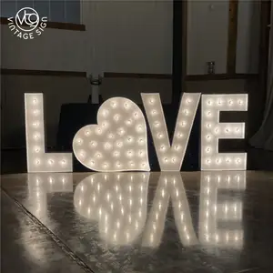 علامات مخصصة لحفلات الزفاف وحروف كلمة Love لمبات منتجات جديدة تصميم مواكب للموضة حرف سرادق مضاء