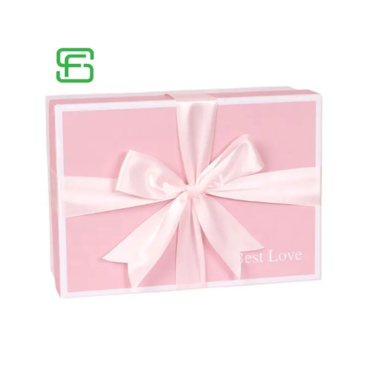 Изготовленная на заказ Магнитная Подарочная коробка Роскошная Подарочная коробка с лентой бант коробка конфет с лентой