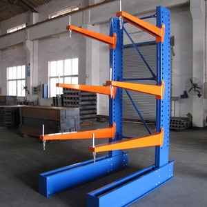 أرفف مستودع مغطاة بالبودرة من المصنع ، أرفف منصة ذات جانب واحد للخدمة الشاقة - Product Image 4