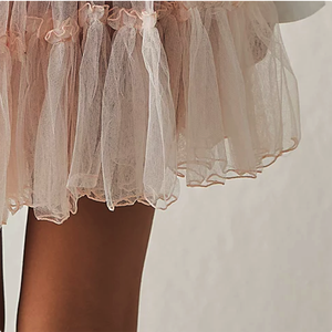 Banned Retro 50s Lola Lifeforms Vêtements <span class=keywords><strong>Jupon</strong></span> <span class=keywords><strong>Vintage</strong></span> Rose Maille Blush Volant Doux <span class=keywords><strong>Tulle</strong></span> Jupes pour Femmes - Product Image 6