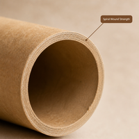 Bobine de papier industrielle recyclable et durable, taille personnalisée pour l'enroulement de tapis
