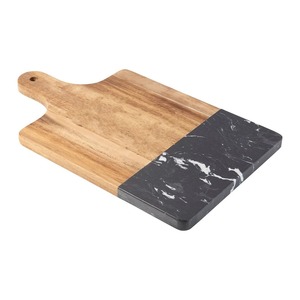 Décoration d'intérieur luxe marbre noir acacia planche à découper plateau <span class=keywords><strong>de</strong></span> service assiettes <span class=keywords><strong>de</strong></span> cuisine accessoires cadeau napperon charcuterie - Product Image 2