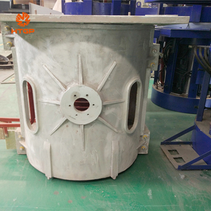 Four à induction industriel électrique pour la fusion du laiton, du cuivre, du <span class=keywords><strong>fer</strong></span> et <span class=keywords><strong>de</strong></span> l'acier, 500-1000 kg, 3T, 5T, 10T, haute efficacité, économie d'énergie - Product Image 5