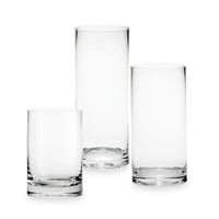 Vas bunga silinder kaca besar tinggi 30 40 50 60cm, diameter 10 20 25 30cm, untuk dekorasi pernikahan.
