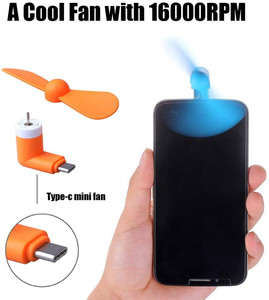 <span class=keywords><strong>Mini</strong></span> Ventilador USB Portátil para Teléfono, Enfriador de Teléfono Móvil Colorido y Práctico con Tipo C y Micro en Existencia - Product Image 3