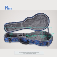 Étui rigide pour mandoline en cuir au design élégant, de haute qualité, résistant à l'eau, durable, portable et léger