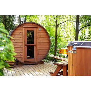 Jardín tradicional vapor seco 2 personas Sauna vapor al aire libre baño cedro al aire libre Sauna con cabina de <span class=keywords><strong>Spa</strong></span> - Product Image 6