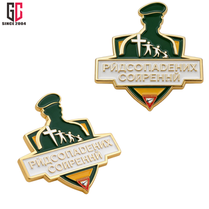 Pin Conmemorativo de Metal Esmaltado Personalizado de Fábrica con 12 Años de Experiencia, Diseño Desmond <span class=keywords><strong>Doss</strong></span>, Aleación de Zinc, Chapado en Oro, Esmalte Duro, Hacksaw Ridge - Product Image 3