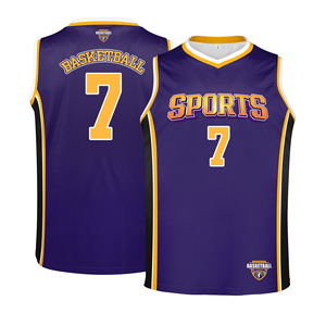 Maillot de <span class=keywords><strong>basket</strong></span>-ball personnalisé unisexe pour adultes - Polyester, manches courtes, col en V, écologique, respirant, séchage rapide, thermique - Product Image 3