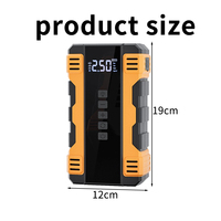 Gonfleur de pneus portable avec manomètre numérique, pompe à air ABS monocylindre 14,8 V pour produits gonflables