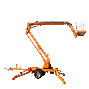 Plate-forme de travail aérienne de camion de dispositif de mise à niveau automatique de 12m avec la machine de levage de bras se pliant pour remorquer la remorque de bras détraqué - Product Image 3