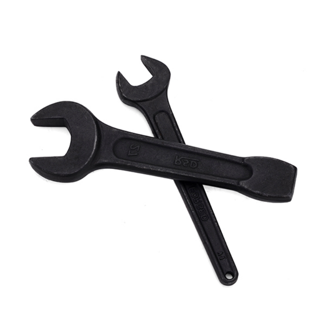 Hardware Tools Steel Black Plated Portable Flexible Stamped Single Open End Wrench Hex Flat Spanners