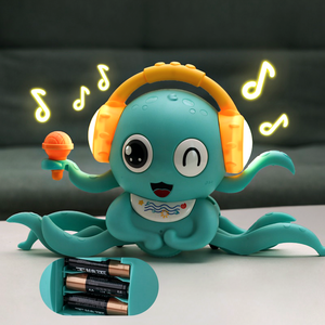 Jouet pieuvre électrique musicale avec fonction de détection, pieuvre <span class=keywords><strong>magique</strong></span> automatique rampante et dansante pour enfants - Product Image 3