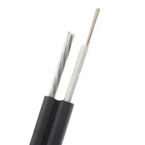 Hot 12 core fiber optic cable figure 8 seven stranded messenger wires optical fiber cable figure 8