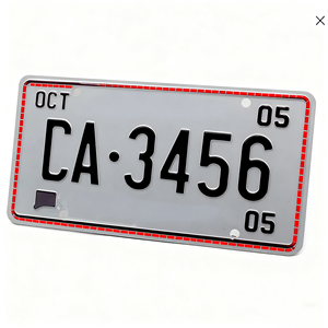 Placa de Matrícula de Coche con Diseño de Logotipo en Relieve, Nueva Placa de Matrícula de Metal de Aluminio con Número de Licencia - Product Image 5