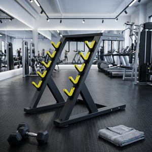 Support de rangement pour poignées de gym en forme de X, en acier, pour accessoires de fitness et poignées de câble - Product Image 3