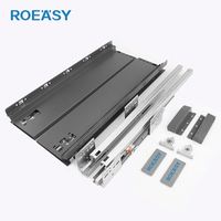 ROEASY Boîte de cuisine mince Système de tiroirs à fermeture en douceur Boîtes à tiroirs pour armoires de meubles Boîte à tiroirs en métal