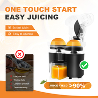 SHANGKAI Oranje Citruspers 1.5L 120W Oplaadbaar USB Dubbele Kop Elektrische Citruspers Waterdicht Buiten & Auto Gebruik