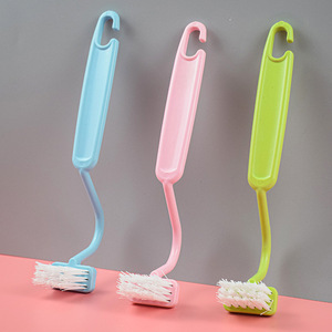 S Shaped Toilet Cleaning Brush <b>Plastic</b> With <b>Hook</b> For Hard To Reach Areas Random Color - Product Image 1