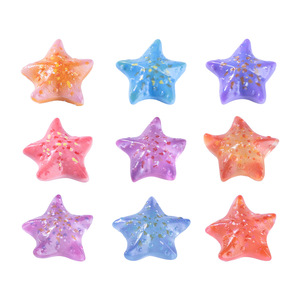 Figurines de mini étoiles de mer lumineuses en résine, ornements miniatures qui brillent dans le noir pour micro-paysages, jardins féériques et décorations d'aquariums - Product Image 5