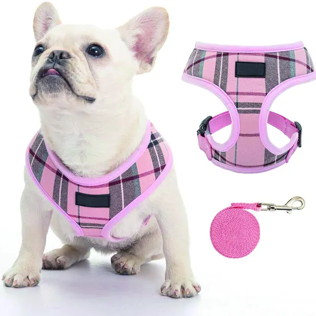 Customized Pink Outdoor Hunter Walk Daily Wearing | Puppy Cat Security Neck Chest Vest |Pet Dog Harness