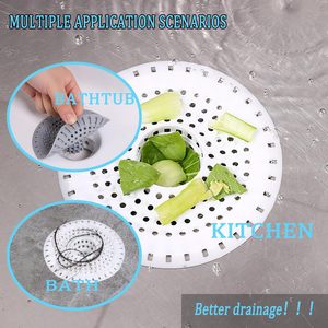 Cubierta de Ducha de Silicona Fácil de Limpiar, Atrapa Cabellos de Grado Alimenticio, Filtro de Ducha de Silicona para Baño y Cocina - Product Image 3