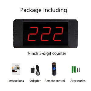 หน้าจอตัวเลขดิจิตอลขนาด1นิ้วแบบพกพาเครื่องจับเวลานับถอยหลัง999วันแบบตั้งโต๊ะนาฬิกา <span class=keywords><strong>LED</strong></span> - Product Image 6