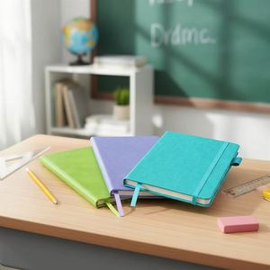 Cuadernos Escolares Gruesos Multicolores en Promoción, Fabricante de Cuadernos Personalizados Baratos al por Mayor, Papelería de Cuero para Estudiantes con Logotipo - Product Image 3