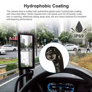 Sistema de Monitorización <span class=keywords><strong>con</strong></span> Cámara ECE R46 IP69K Impermeable de 12.3 Pulgadas, <span class=keywords><strong>Espejo</strong></span> <span class=keywords><strong>Lateral</strong></span> Digital CMS para Camiones y Autobuses de Trabajo Pesado - Product Image 2