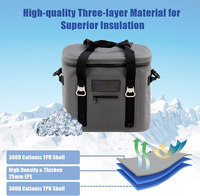Glacière souple isotherme étanche 24/36 canettes pour randonnée, camping, pique-nique, plage, voyage