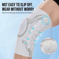 Genouillère ajustable avec coussinet en gel pour la rotule, stabilisateur latéral, manchon de soutien pour le sport, le fitness et le soulagement des douleurs articulaires