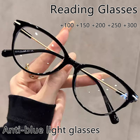 Fabrication sur mesure de lunettes de lecture vintage à monture intégrale avec logo personnalisé, de haute qualité, style œil de chat, anti-lumière bleue pour ordinateur.