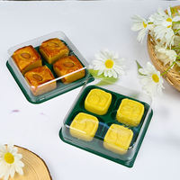 Boîtes à dessert avec couvercles transparents Matériau PET de qualité alimentaire pour gâteau pour brownies Pâtisseries Gaufres Sushi Bento Emballage