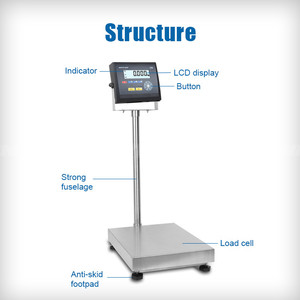 600Kg/<span class=keywords><strong>300Kg</strong></span>/150Kg/60Kg/30Kg Elektronische Digitale Plattformwaage mit Stange - Product Image 4