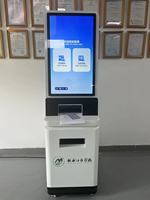 Scanner de passeport en libre service Machine d'impression de carte d'embarquement Kiosque debout au sol SDK écran tactile capacitif 80mm thermique