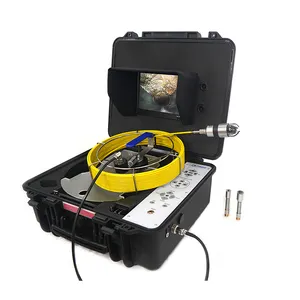 20M-100Mビデオオーディオ録音下水道排水管検査内視鏡カメラ512hzとセントラライザー付き